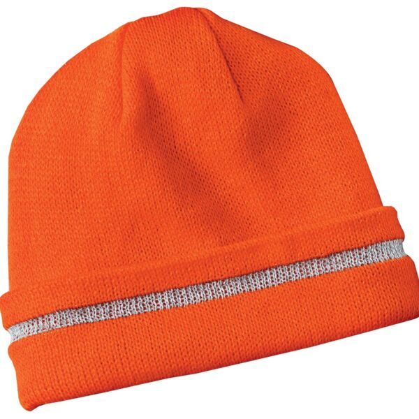 Enhanced Visibility Beanie with Reflective Stripe Thumbnail
