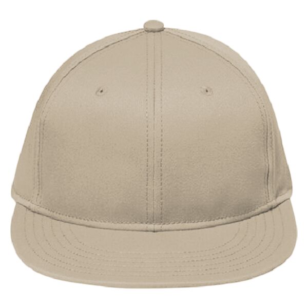 OTTO CAP "OTTO FLEX" 6 Panel Mid Profile Flat Visor Baseball Cap Thumbnail